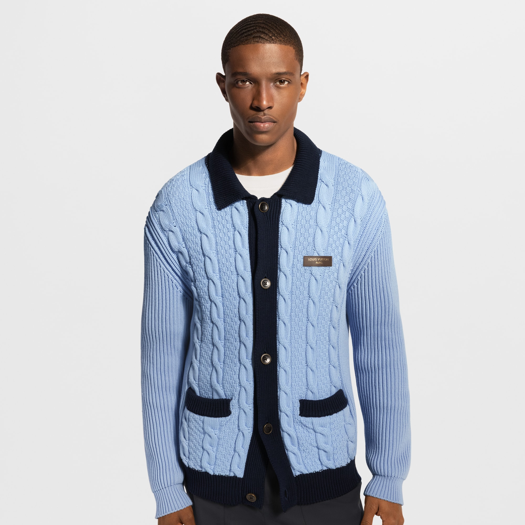ルイヴィトン ケーブル編み カーディガン Cable-Knit Shirt Cardigan - Men - Ready-to-Wear | LOUIS VUITTON ®